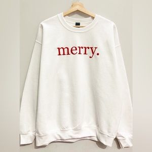 Oversized Merry Sweatshirt